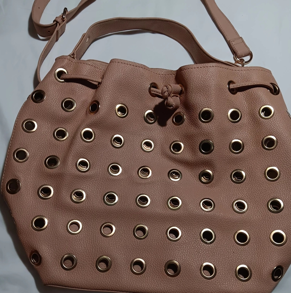 Deux Lux hobo bag with gold circles n insert they are both in good condition